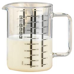 Simax 내열유리 계량컵 (1000ml) 1P-검정눈금, 1개