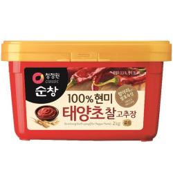 청정원순창 100% 현미 태양초 찰고추장 2kg 1개