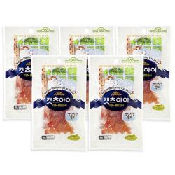 캣츠아이 고양e 웰빙간식 닭, 캣닙치킨컷트, 5개
