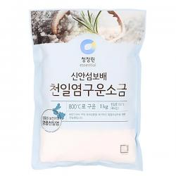 청정원 신안섬보배 천일염 구운소금, 1kg, 1개