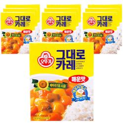 오뚜기 그대로 카레 매운맛, 200g, 10개
