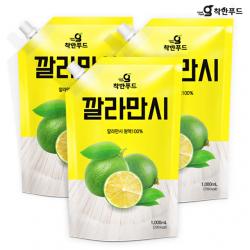 착한푸드 깔라만시 원액, 1000ml, 3팩