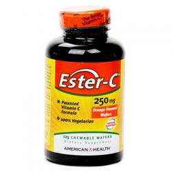 아메리칸헬스 에스터-C 250mg 츄어블 웨이퍼 오렌지, 125개입, 1개