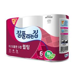 잘풀리는집 더도톰한 3겹 25m X 6롤 롤화장지 1개