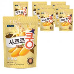 베베쿡 사르르쿵 과자, 바나나, 8개