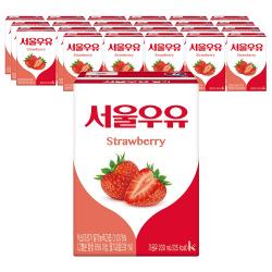 서울우유 딸기 멸균우유 200ml 24개