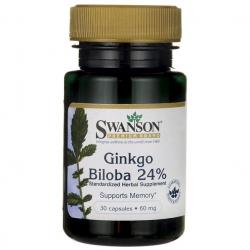 스완슨 은행 나무 추출물 60mg 캡슐, 30개입, 1개