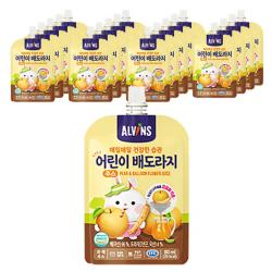 엘빈즈 매일 매일 건강한 습관 어린이 주스 80ml 배 + 도라지 혼합맛 20개입