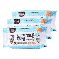 에티펫 반려동물용 눈귀입 깨끗 아쿠아티슈 80p 300g 3팩