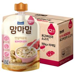 맘마밀 안심이유식 12개월 표고버섯과 소고기 10개입
