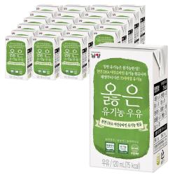 남양유업 인증받은 유기농 옳은 우유 120ml 24개입
