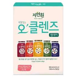 자연원 오클렌즈 원데이 프로그램 야채혼합주스, 180ml, 5개입