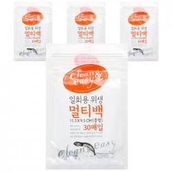 유하우스 일회용 위생 멀티백 중형 30매입 4개