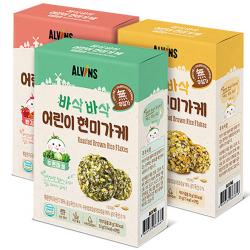 엘빈즈 바삭바삭 어린이 현미가케 빨강마을 + 노랑마을 + 푸른마을 빨강마을 노랑마을 푸른마을 1세트