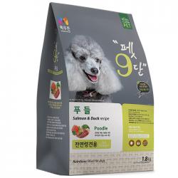 목우촌 전연령용 오리 펫9단 푸들 전용사료, 오리, 1.8kg, 1개