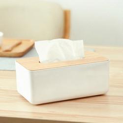 젊은이마켓 [내츄럴 분위기] 우드 휴지케이스 모음 휴지커버 우드사각(화이트), 우드사각(화이트)