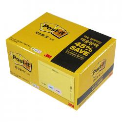 쓰리엠 포스트잇 대용량팩 51 X 38 Mm 653 20a 노랑 크림블루 러블리핑크 1세트