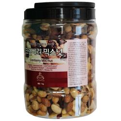  넛츠팜 크랜베리 믹스넛 1kg 원통 상세 설명 참조 상세 설명 참조