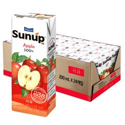 썬업 사과주스 200ml 24개