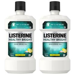 리스테린 헬씨브라이트 구강세정제 750ml 2개