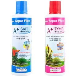 아쿠아플러스 수족관 세이프 수질 안정제 260 Ml + 자임 수질 박테리아 260 Ml 260ml 1세트