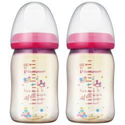 더블하트 소프트터치 모유실감 PPSU 젖병 160ml 트윈팩, 노꼭지, 토이