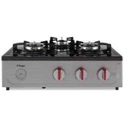 SK매직 자동온도조절 가스렌지 3구 자가설치 GRA-CM370R, LNG