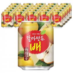 해태음료 갈아만든 배, 238ml, 72개
