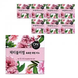 온더바디 촉촉한 휘핑비누 체리블러썸, 90g, 8개입