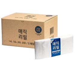매직리필 기저귀 휴지통 리필봉투 250호환형 5매