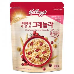 켈로그 크랜베리 아몬드 그래놀라 550g 1개