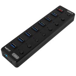NEXT UH308 USB3.0 7포트 + 1포트 충전포트지원 유전원허브, 단일 색상
