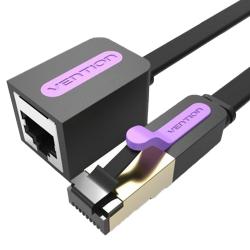 벤션 칼국수형 S Stp Cat 7 랜선 연장 랜케이블 10gbps 블랙 1개
