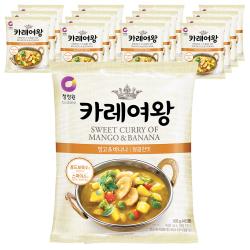 청정원 카레여왕 망고 & 바나나, 108g, 16개입