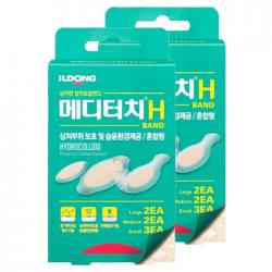 일동제약 메디터치 H 접착보습밴드 7p, 2개
