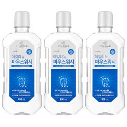 비타할로 데일리뉴 마우스워시 마일드 제로, 800ml, 3개입