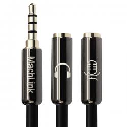 마하링크 4극 스테레오 3극 Y 케이블 20cm Ml S4yh015 혼합 색상
