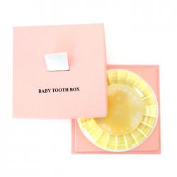멜로우 My Baby Tooth Box Square 유치보관함 Pink