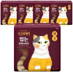 시크릿데이 입는 오버나이트 중형 생리대 4개입 5팩