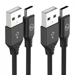 신지모루 더치패브릭 Usb C타입 고속충전 케이블 1m 블랙 2개입