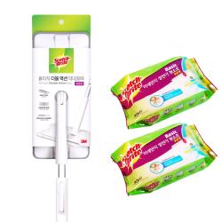 스카치브라이트 올터치 더블액션 막대걸레 표준형 + 미세먼지 정전기청소포 표준형 30p X 2 1세트