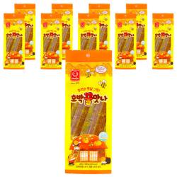 한진식품 호박꿀맛나 쫀드기, 100g, 10개입