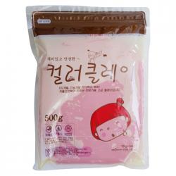 대한산업 컬러클레이 대용량 지퍼형, 빨강, 500g