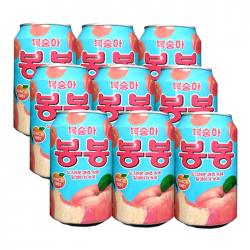 해태htb 복숭아 봉봉 음료, 340ml, 12개