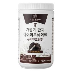 비타할로 가볍게 한끼 다이어트 쉐이크 쿠키앤크림맛, 750g, 1개