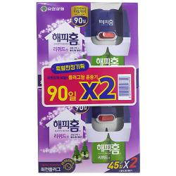 해피홈 new 플러그형 리퀴드 훈증기 + 리퀴드 액 90p, 2세트
