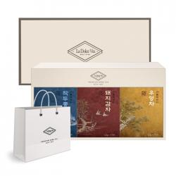 라돌체비타 프리미엄 전통차 3종 선물세트 + 쇼핑백 작두콩차 + 돼지감자차 + 우엉차 1세트