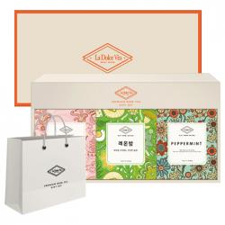라돌체비타 프리미엄 허브차 3종 선물세트 + 쇼핑백 히비스커스 1.2g X 7p + 페퍼민트 1.2g X 7p + 레몬밤 1.2g X 7p 1세트