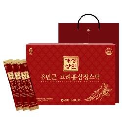 개성상인 6년근 고려홍삼정 스틱 30포 + 쇼핑백 10ml