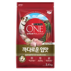 퓨리나 원 1세 이상 닭고기 까다로운 입맛 강아지사료, 3.4kg, 1개